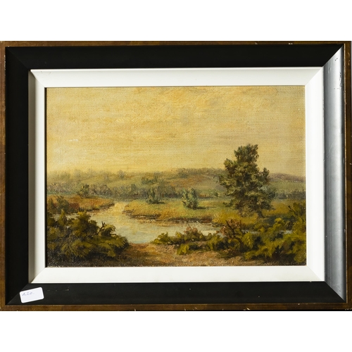 173 - JOY KILMISTER (Cork), River Landscape, in a white mount, in oak frame, 46cmH x 60cmW