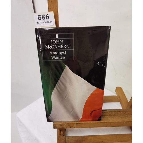 586 - John McGahern.  Amongst Women, 1990 1st edition. Pictorial dust jacket of Irish flag