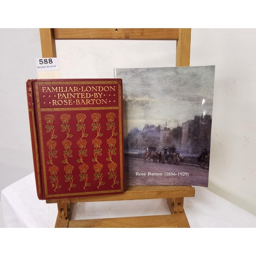 588 - Rose Barton Born Kilkenny. Familiar London, 1904 1st edition.  Floral pictorial cloth with 61 colour... 