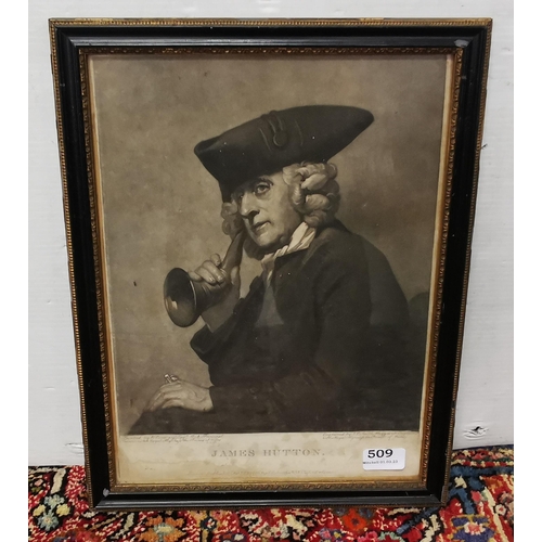 226 - 3 x 18th C Mezzotints - Gulielmus Stukeley M.D pubd by John Smith & Portrait of James Hutton (171... 