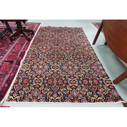 410 - Fine woven, antique Persian Kashan Rug, unique all over design, 2.2m x 1.37m