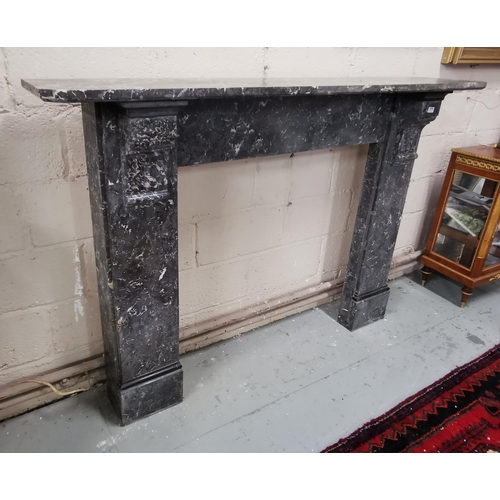 428 - Large Victorian St Annes Grey Marble Fireplace with corbels, 1.75cm (69) wide mantle, 1.22m (4ft) ... 