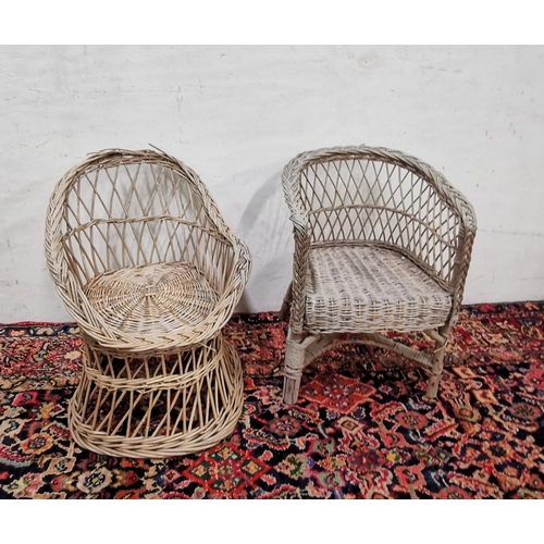 458 - Two Children's Wicker Chairs, each about 49cm H