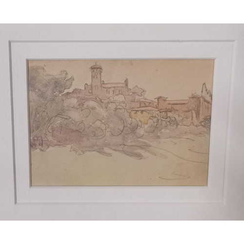 531 - JACK BUTLER YEATS RHA (1871  1957), Watercolour and Sketch (from the Yeats family Sketch Book colle... 