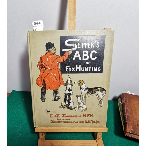 544 - Slippers ABC of Fox Hunting.  1903 1st Ed.  Illustrated with many colour plates.  Folio.   