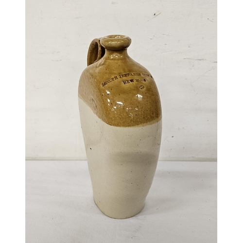 315 - Rare Stoneware Whiskey Coffin Jar, narrow shaped, stamped 