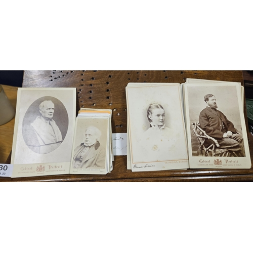 330 - Group of antique photograph cards, from Dublin and English photography studios