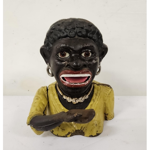 364 - Vintage Moneybox by J F Stevens – model of a Jamaican women in a  yellow blouse (eyes move), (rd no.... 