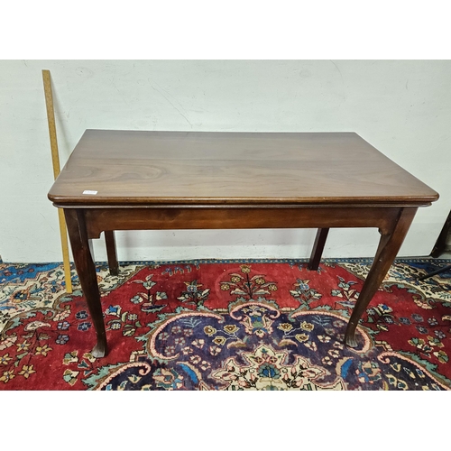 93 - Large Side Table with a walnut top, over an earlier mahogany base with webbed feet, 76cmH x 120cmW x... 