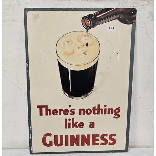 548 - Modern Guinness enamel sign, 70cm x 50cm