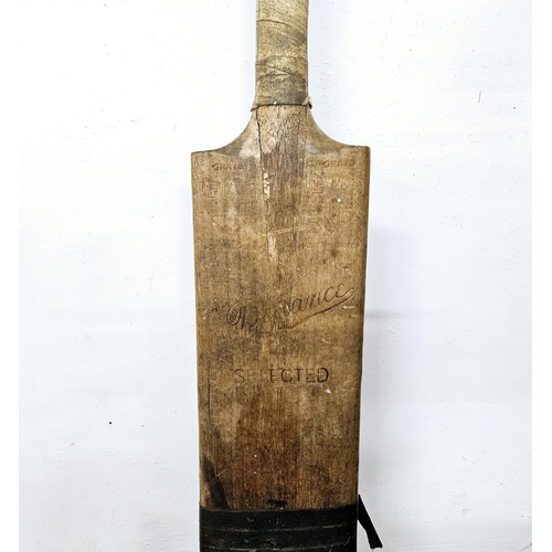 359 - Vintage wooden Cricket Bat, stamped 