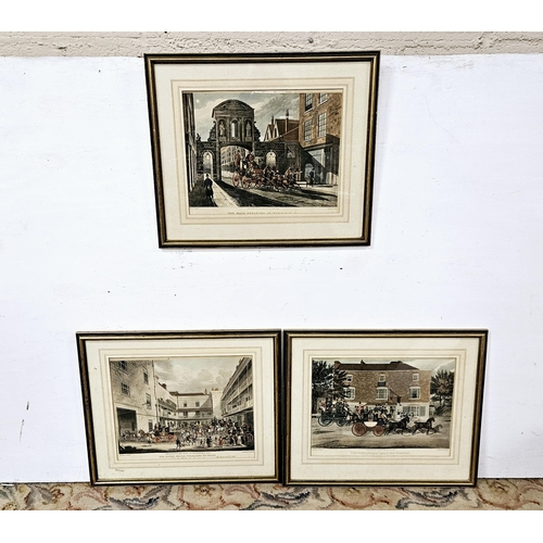 416 - Set of 3 Antique Coaching Prints 