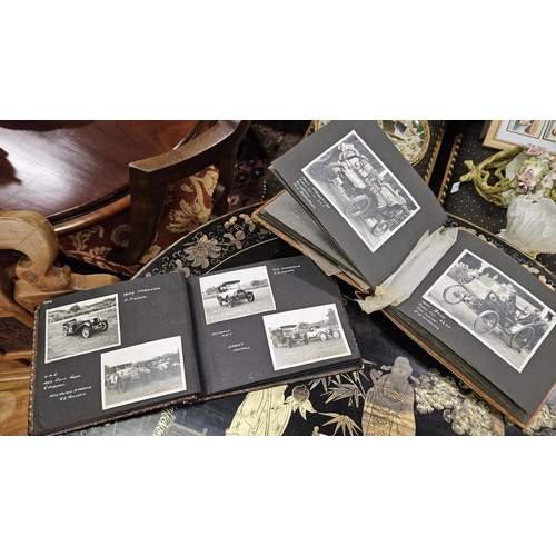 439 - 2 Albums of original black and white Photographs, of classic motor car interest (all in good conditi... 