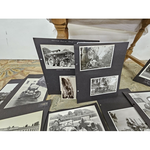 440 - Large bundle of original black and white Photographs, of classic and vintage motor car interest (all... 