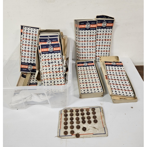 42 - Edwardian Box of Buttons by Elite Prym (Provenance: the Sewing Box Shop, Dublin, closed in the 1970'... 