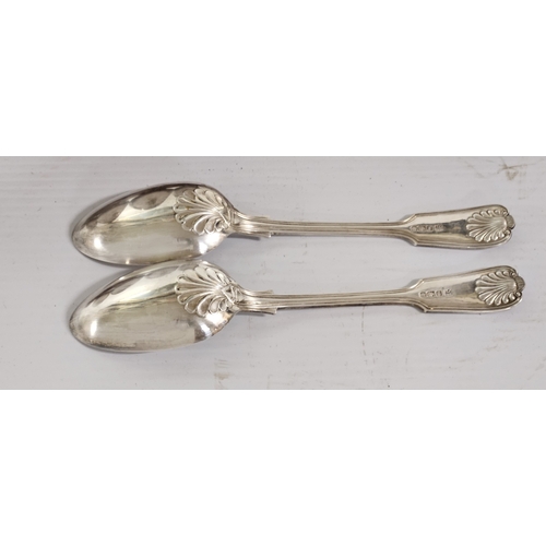 23 - Fine Set of 12 large Sheffield Solid Silver Spoons, hallmarked and dated 1910, by Alexander Clark Ma... 