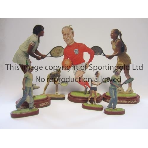 1451 - SPORTING FIGURINES      Seven Sporting figurines 1 x Football (Bobby Charlton in red England kit - 1... 