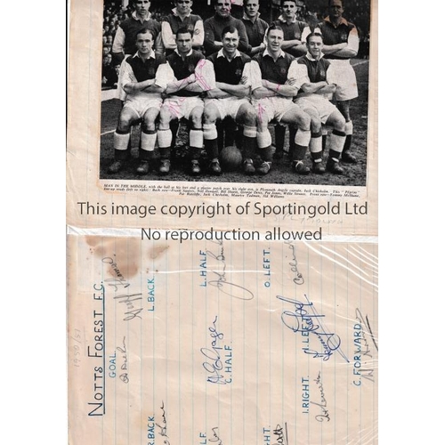 61 - AUTOGRAPHS      A collection of 220 autographs from the late 1940's and early 1950's. Aldershot (10)... 