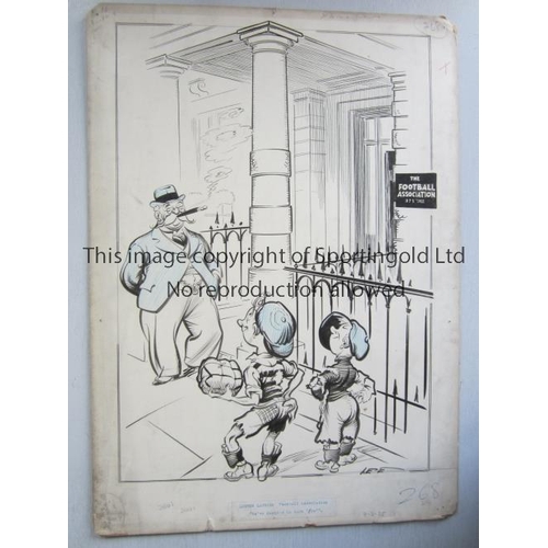 368 - ORIGINAL FOOTBALL CARTOON 1935            Original 21