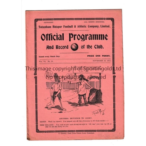 416 - TOTTENHAM HOTSPUR    Gatefold programme for the home League match v Everton 22/11/2013.     Very goo... 