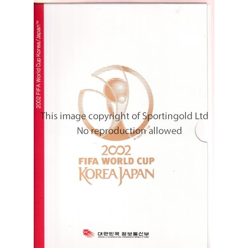 193 - WORLD CUP 2002 / KOREA AND JAPAN     Official stamp collection housed in a hardback book with a besp... 