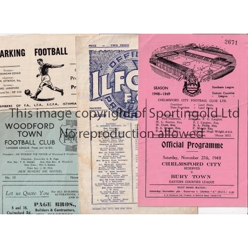 738 - NON-LEAGUE FOOTBALL PROGRAMMES 1950'S      Forty eight programmes including Woodford Town v New City... 