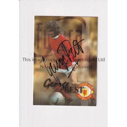 1046 - GEORGE BEST AUTOGRAPH     Signed Futera GB2 limited edition card No. 000142 of 250.    Mint