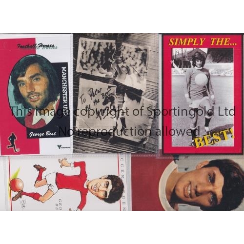 666 - GEORGE BEST POSTCARDS      Twenty three postcards. Issuers include Limited Edition by Stuart Marshal... 