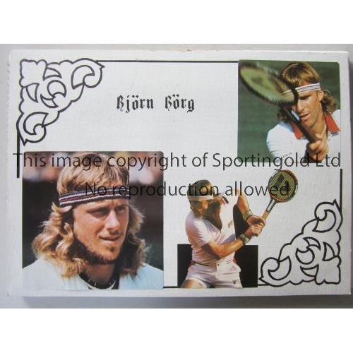 896 - BJORN BORG      Large hardback 50 page scrapbook with pictures, newspaper cuttings and articles.    ... 