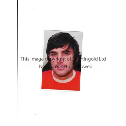 1021 - GEORGE BEST TRADE CARD    QS Famous Football Faces.    Mint