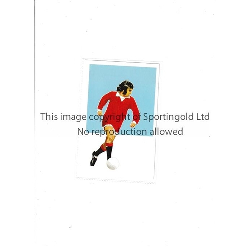 1023 - GEORGE BEST TRADE CARD    Sigma Sports Silhouettes Action Portraits of Famous Footballer No. 4.    M... 