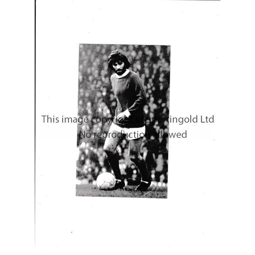 1029 - GEORGE BEST PRESS PHOTOGRAPH        B/W 7