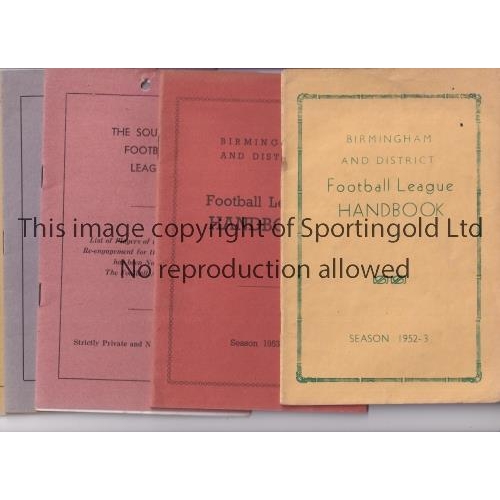 1474 - MINOR FOOTBALL LEAGUE PUBLICATIONS      Three Southern League issues, List of Players of whom Notice... 