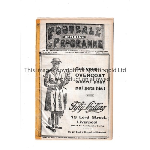 1496 - LIVERPOOL V BOLTON WANDERERS / EVERTON RES. V BURNLEY RES. 1924      Joint issue programme 9/2/1924,... 