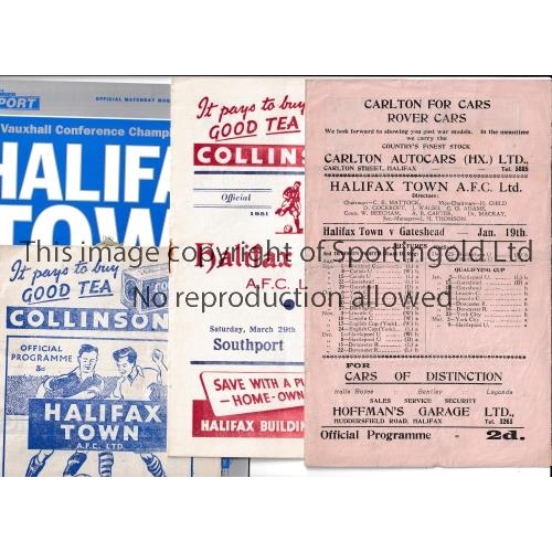 173 - HALIFAX TOWN     Five programmes including home v Gateshead 19/1/46, slightly creased, Southport 29/... 