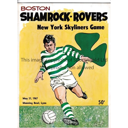 230 - CERRO (URUGUAY) V SHAMROCK ROVERS 1967 IN USA     Programme for the match 31/5/1967 at Manning Bowl,... 