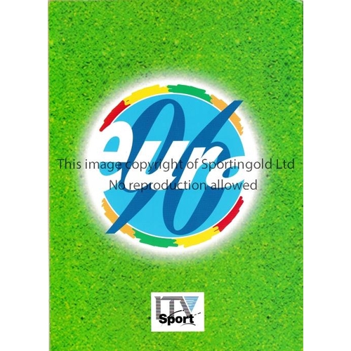 263 - EURO 96 / ENGLAND       ITV Sport Press Folder with information including Presenters, Commentators a... 