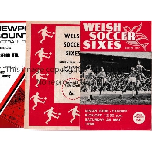 386 - NEWPORT COUNTY WELSH CUP   Twenty five programmes for Welsh Cup games involving Newport County. Home... 