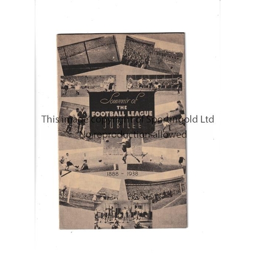 67 - 1938 NEWCASTLE UNITED V GATESHEAD / F.L. JUBILEE     Programme for the Jubilee game at Newcastle in ... 