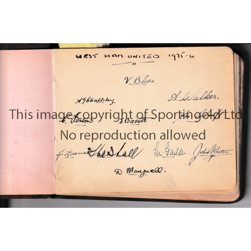 93 - 1930'S FOOTBALL AUTOGRAPHS         Excellent autograph book with over 280 signatures from season 193... 