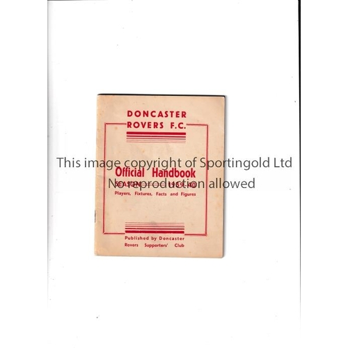 44 - DONCASTER ROVERS     Handbook for the truncated League season 1939/40.    Good