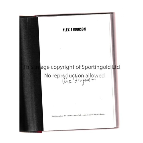 976 - ALEX FERGUSON LIMITED EDITION BOOK     My Autobiography umber 301 of 1,000 specially created leather... 