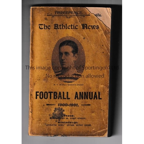 978 - ATHLETIC NEWS FOOTBALL ANNUAL 1900-1901       Annual with paper loss at the top right corner on the ... 