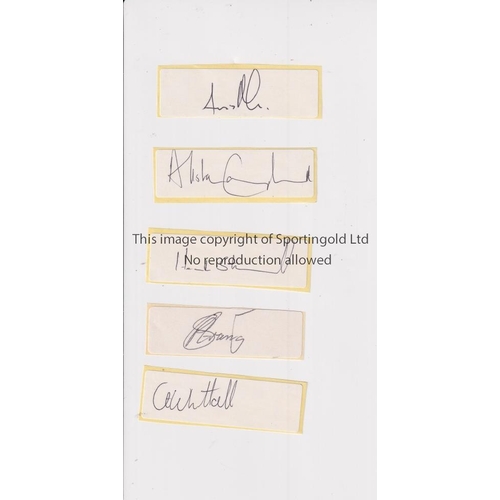 177 - ZIMBABWE CRICKET AUTOGRAPHS     Five loose signatures on white labels: Campbell, Strang, Whittall, F... 