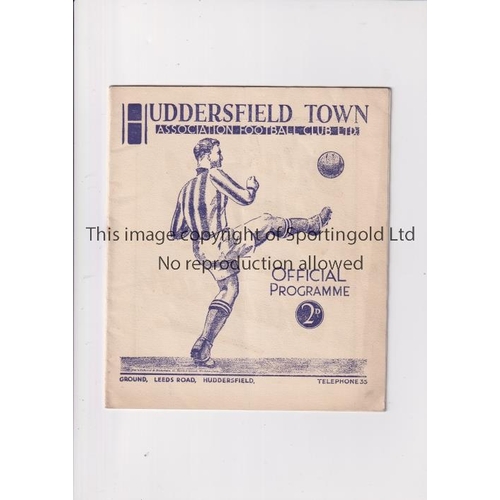 23 - 1937 FA CUP SEMI-FINAL AT HUDDERSFIELD      Programme for Sunderland v Millwall.    Good