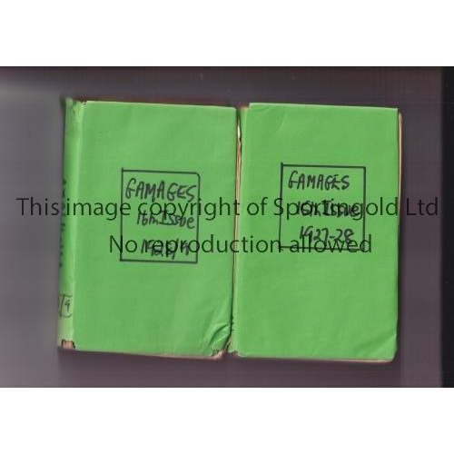 715 - GAMAGES FOOTBALL ANNUALS 1927/8 AND 1928/9     Both annuals have had covers replaced.    Fair