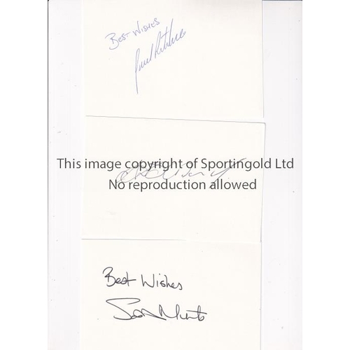 278 - PREMIER LEAGUE 1990's      Thirty seven autographed 6 x 4 index cards of players who plyed their tra... 