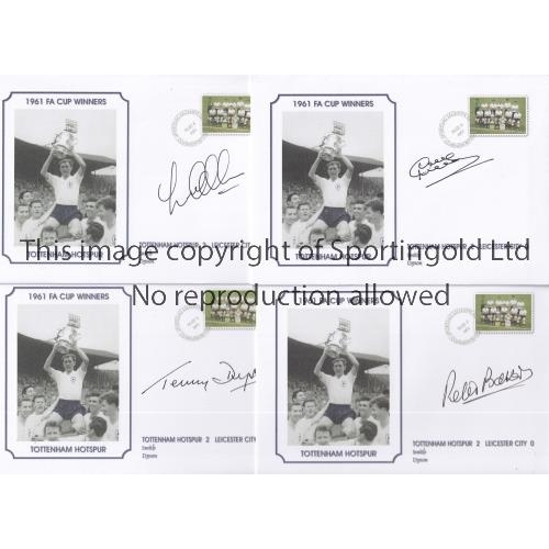 279 - TOTTENHAM HOSPUR 1960/1      Four autographed Commemorative Covers, issued to commemorate the 1960/6... 