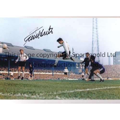 282 - KEVIN HECTOR 1969      Autographed 12 x 8 photo of Hector scoring v Chelsea at the Baseball Ground i... 