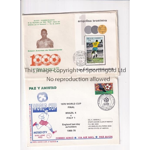 30 - FOOTBALL FIRST DAY COVERS       Fifteen issues including Pele 1000 23/1/1970 Sao Paulo, 1970 World C... 